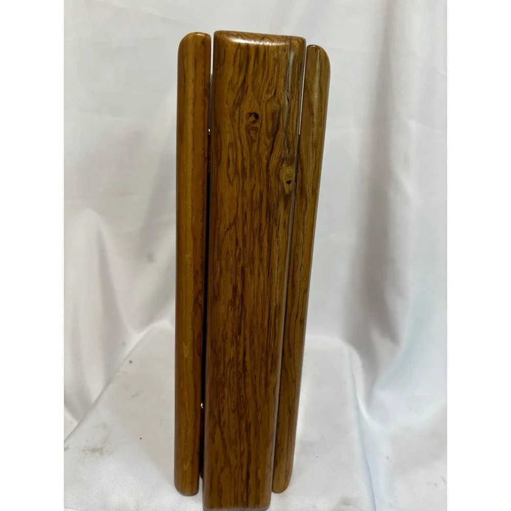 Unique Handcrafted Wood Photo Album Binder Moose Wolf Inlay Cabin Rustic Unique